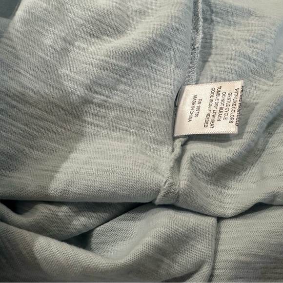 JANE AND DELANCEY Top Flutter Sleeve Stretch Button Green Womens Plus 2X Casual - Picture 7 of 7